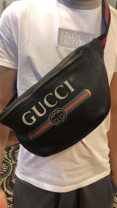 used gucci fanny pack|Gucci fanny pack waist bag.